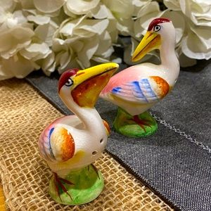 Vintage 1950’s Pelicans Salt and Pepper shaker set Made in Japan